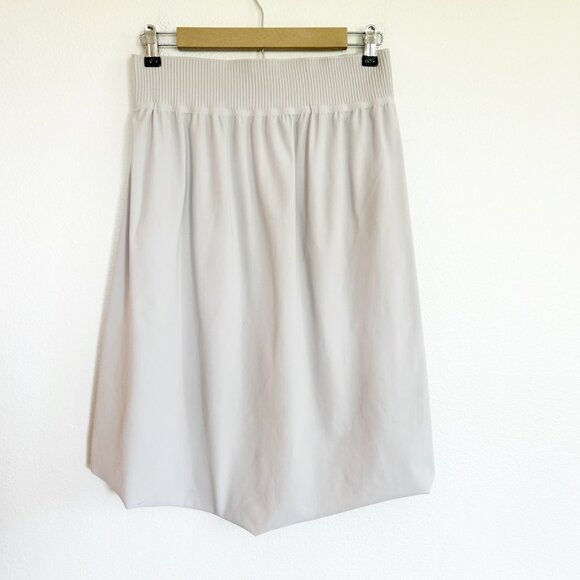 Athleta Skirt S Tan Cosmic High Low Hem Elastic Waist Athleisure Active - Picture 4 of 6
